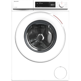Home - Lavatrice SHARP 10kg Classe A Centrifuga 1200 giri Profondità 58 cm Inverter Funzione Vapore colore Bianco