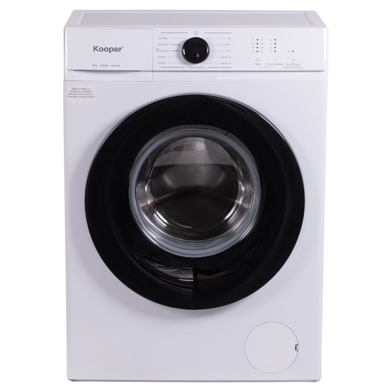 Lavatrici - Lavatrice KOOPER 5924181 6kg Slim 1200giri funzione a vapore CLASSE A