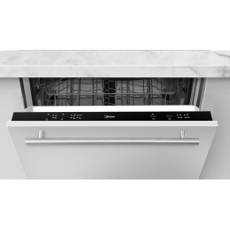 Lavastoviglie - Lavastoviglie MIDEA MDW12E4SL ad incasso 60cm, white, 12 coperti, classe E, 4 programmi