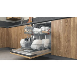 Home - Lavastoviglie da incasso Hotpoint Ariston: 14 coperi, colore nero, - H2I HD526 A
