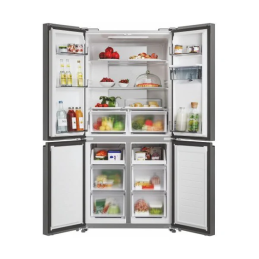 Frigoriferi - Frigorifero Candy CFQQ5T817EWPS Frigorifero con congelatore 4 porte - cm. 84 h. 182 - lt. 463 - silver