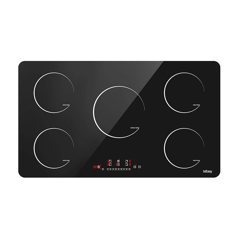 Piano Cottura - Piano cottura VOV VIC90474H1-24BLK 90cm induzione 5 fuochi