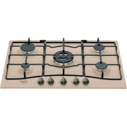Piano Cottura - Piano cottura Hotpoint PCN750T(AV)R/HA Avena Da incasso 75 cm Gas 5 Fornello(i)