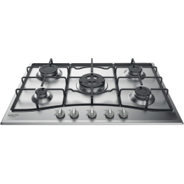 Piano Cottura - Piano cottura HOTPOINT ARISTON PCN752T/IX/HAR 5 Fuochi Gas da Incasso, Griglie Smaltate, Fornelli in Acciaio ...