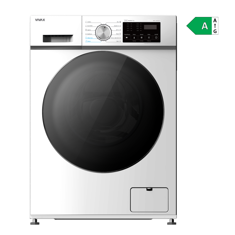 Lavatrici - Lavatrice VIVAX 9kg 1400giri display LED numero programmi 12