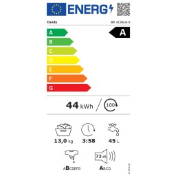 Lavatrici - Lavatrice Candy capacità 13kg 1400giri 16 programmi BR413BL8S