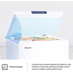 Congelatori - Congelatore MCF95E a Pozzetto 95 L di capacità, Silenzioso 40 dB, Bianco