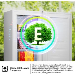 Congelatori - Congelatore Hisense MUZ4859E, Congelatore Verticale, Bianco, 61L [Classe di efficienza energetica E]