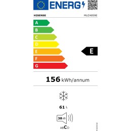 Congelatori - Congelatore Hisense MUZ4859E, Congelatore Verticale, Bianco, 61L [Classe di efficienza energetica E]