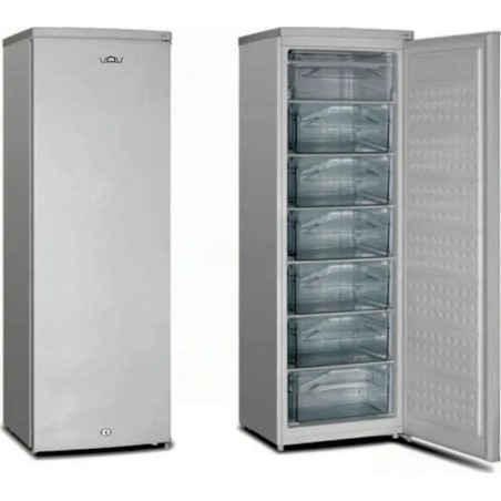 Congelatori - Congelatore verticale 7 CASSETTI, modello VFZD-260W (bianco) e VFZD-260SS (silver)