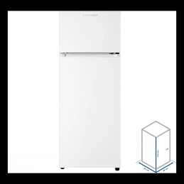 Frigoriferi - FRIGORIFERO DOPPIA PORTA PYRAMIDEA FRG244W, 2 Porte, L 55 cm, 3 ripiani, Dimensioni: L 55 cm A 143 cm P 55 cm, ...