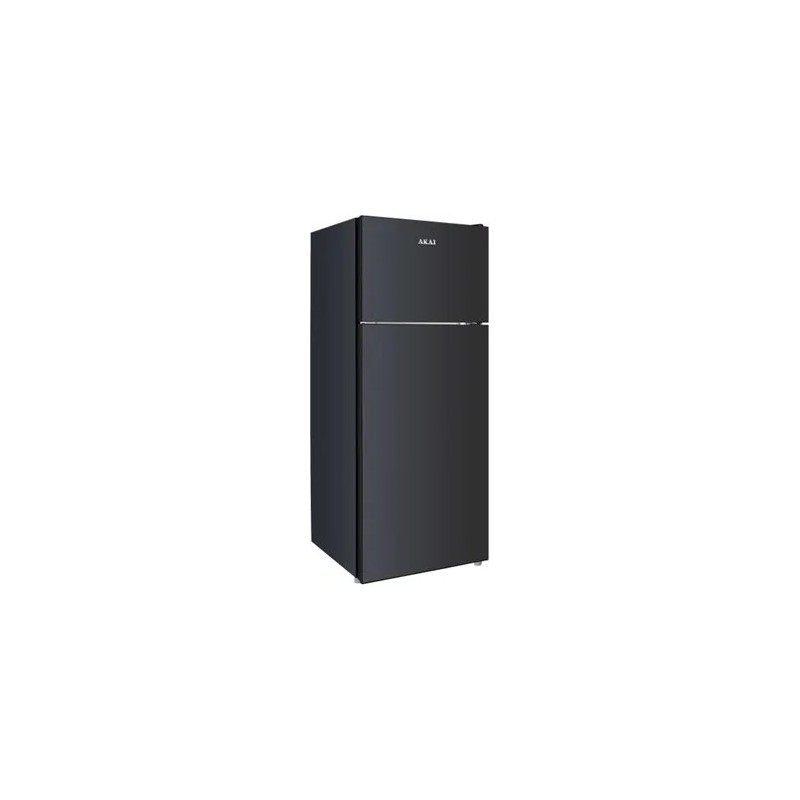 Frigoriferi - Akai Frigorifero Doppia Porta 218 Litri Classe E Raffreddamento Statico colore Nero - GLASS242KB-L