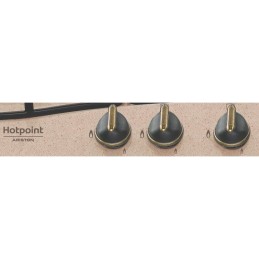 Piano Cottura - HOTPOINT PCN 750 T (AV) R /HA PIANO COTTURA DA INCASSO 75CM 5 FUOCHI A GAS COLORE AVENA - PCN750TAVRHA